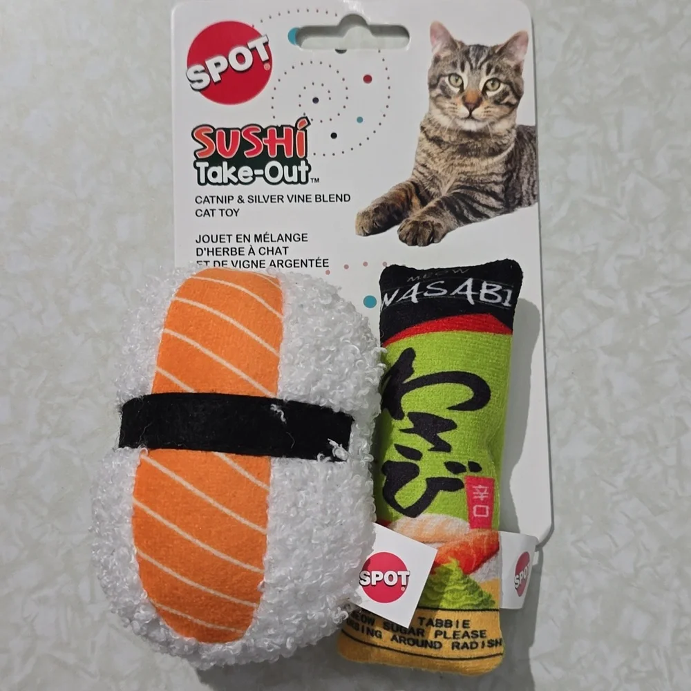 Cat‎ Toys Sushi Take-Out NWT Spot Brand